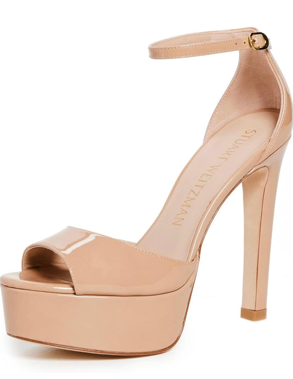 STUART WEITZMAN
Disco Patent-leather Platform
Sandals In Adobe Sz 10.5 $495