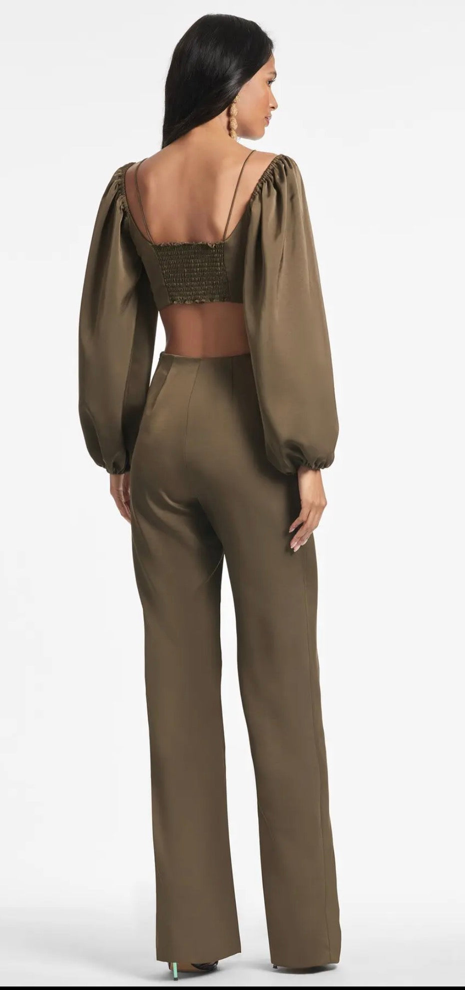 Sachin & Babi Bruni Jumpsuit Olive Size 8 $450
