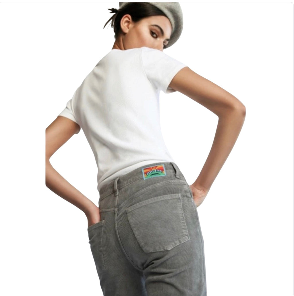 Daily Blue Boost Stretch Corduroy Jeans Zircoin Gray