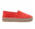 Santoni Orange Suede Platform Espadrille Slip-On Loafers Size 36 Made in Italy $874