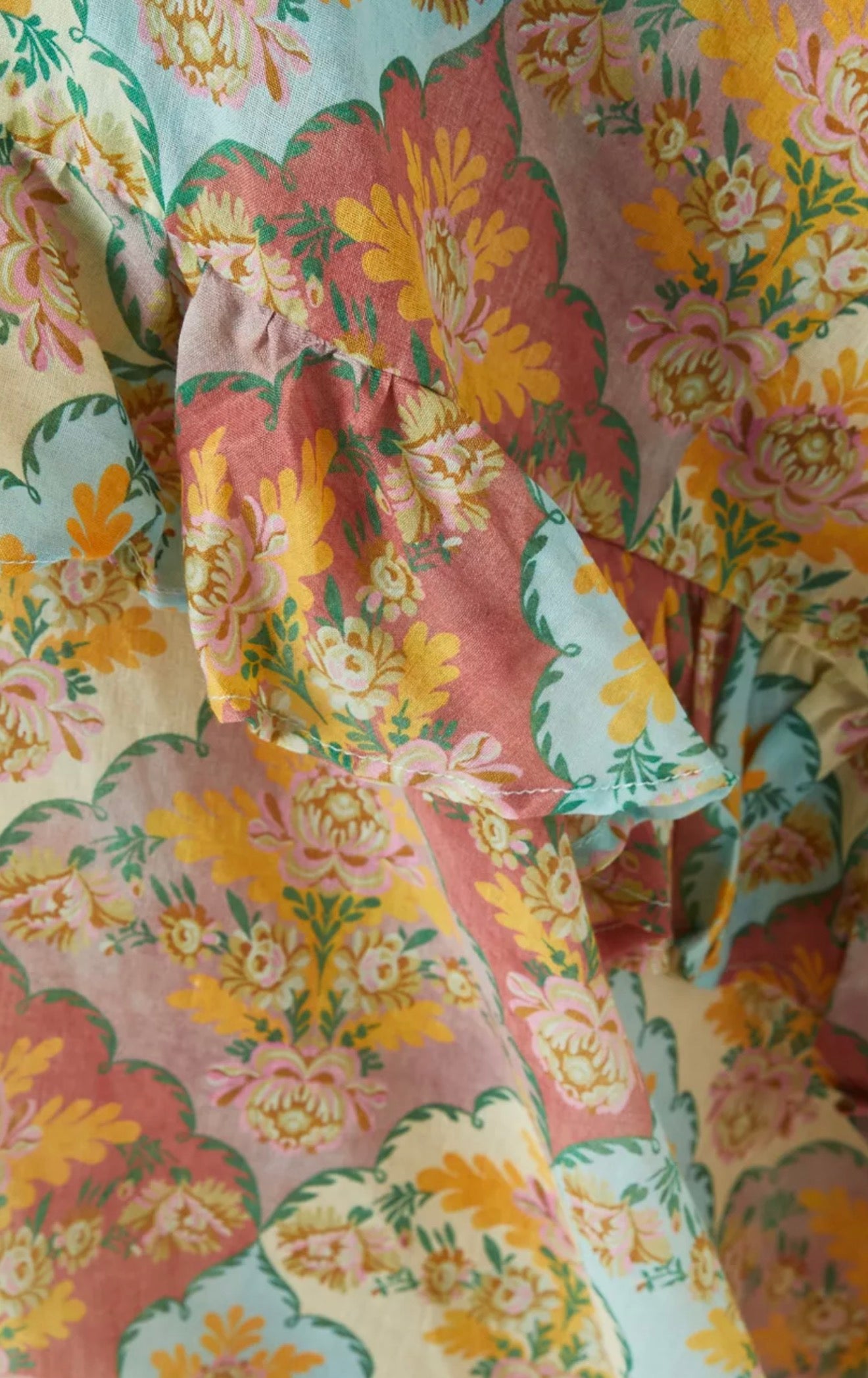 LA MAISE Studio 
Kataya Midi Dress in Tablecloth Print Sz Medium $298