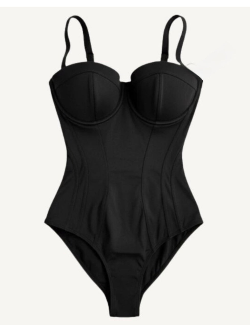 TA3 Black Pushy Sculpting One Piece Swimsuit Bodysuit $188