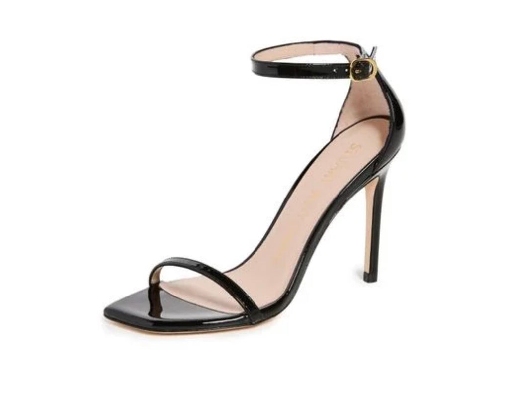 Stuart Weitzman
Women's Black Nudist Curve 100 Patent
Sandals Sz 9.5 $475