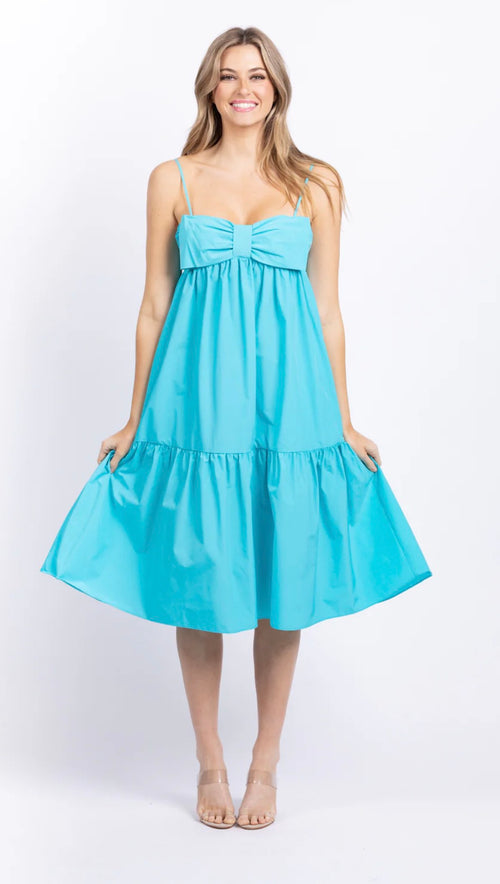 Amanda Uprichard Gianina Midi Dress Marina Blue Sz Small $268