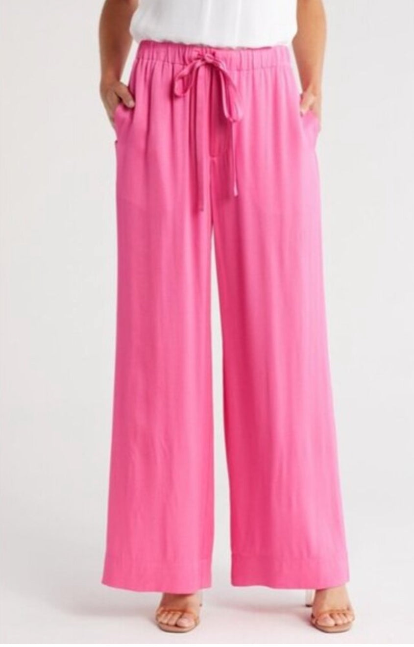 A.L.C. Allie Tie Waist pink Wide Leg Pants size 2 $395