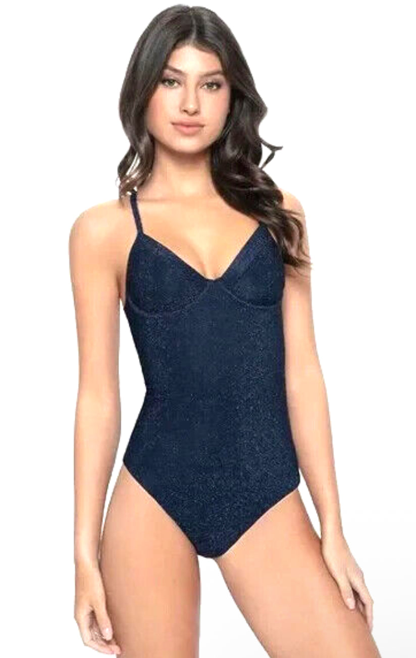 PQ Swim AMAVA Sapphire One Piece Swimsuit Sz Small $168