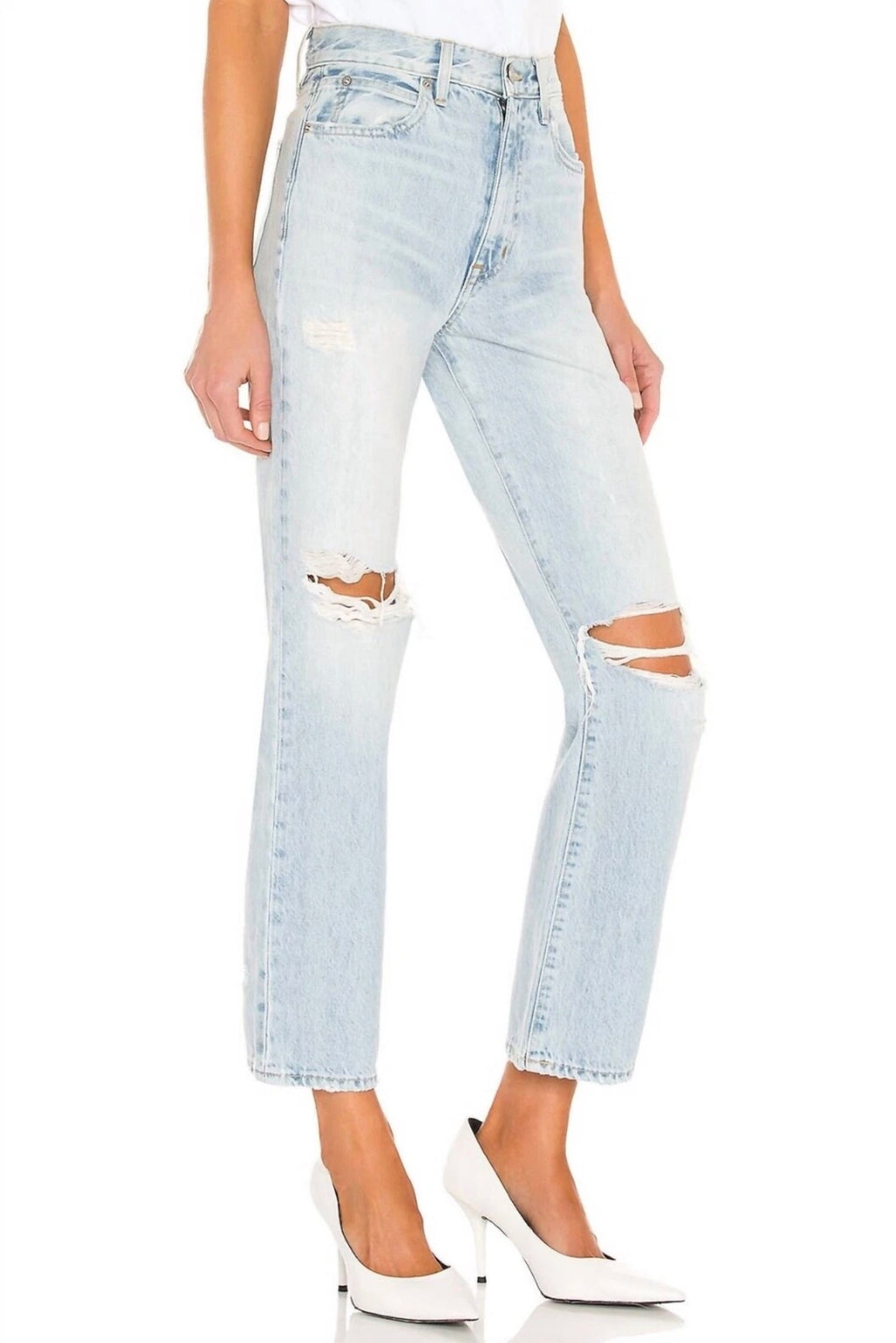 SLVRLAKE London High Rise Straight Ankle Jeans Heartbreak Hotel 27 NWT $349