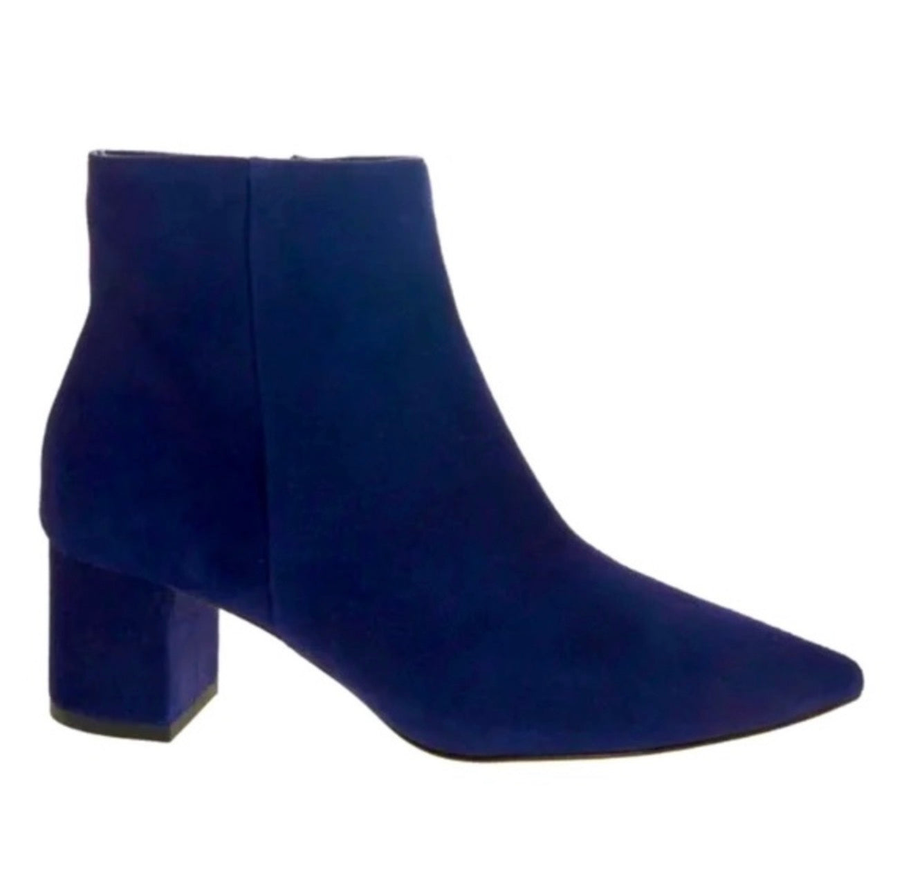 L'Agence Jeanne Pointed Toe Bootie Ankle Boot Suede Midnight
Blue Sz 37 Sz 7 $545