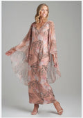 Ala von Auersperg Angelina Silk Maxi Dress in Runaway Beach Sz 6 $1200