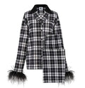 SLEEPER
Checked Flannel Pajama Set Black & White sz Small 
$420