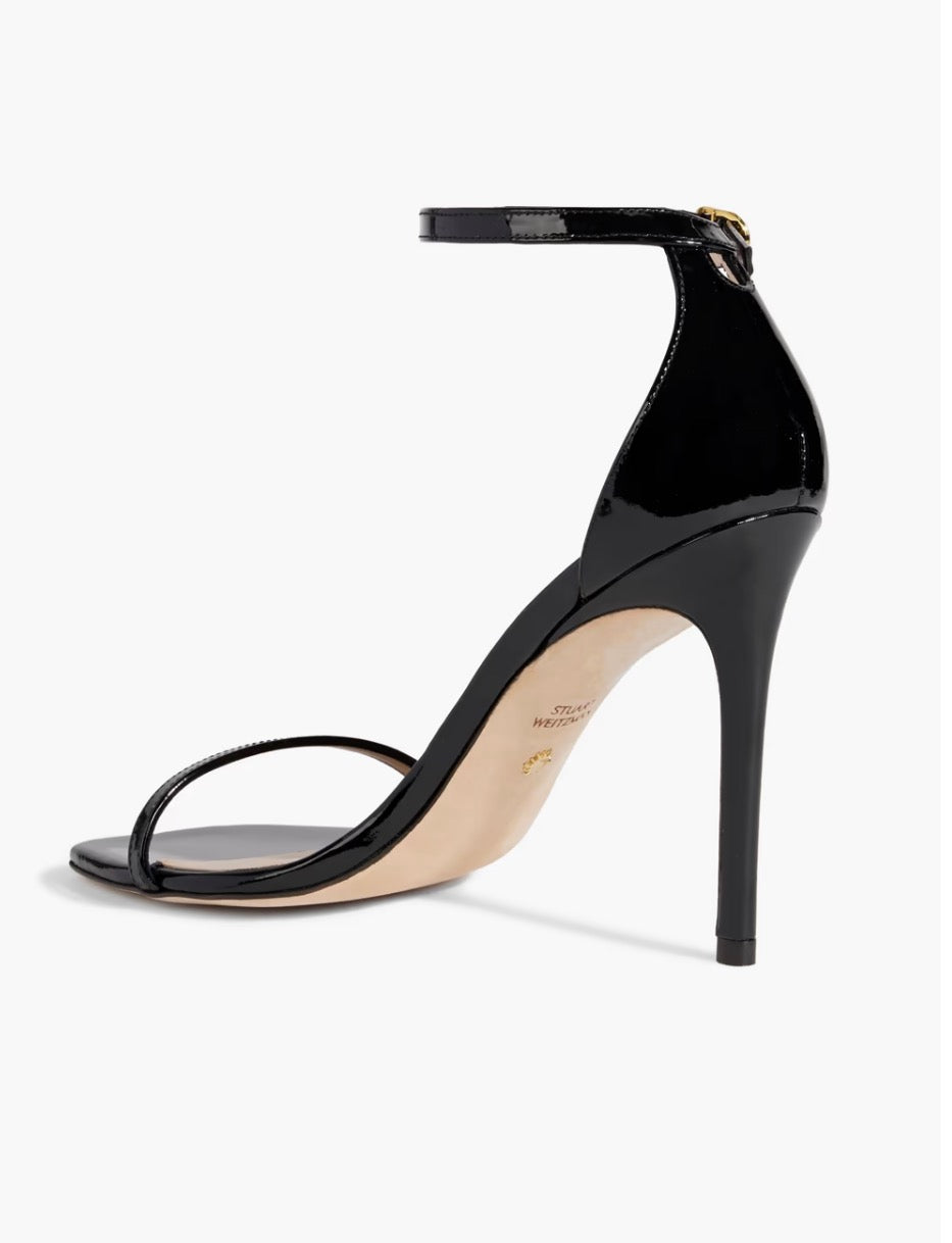 Stuart Weitzman
Women's Black Nudist Curve 100 Patent
Sandals Sz 9.5 $475