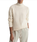 REISS Martha Roll Neck Cable Knit
Sweater in Cream Sz XS $290
