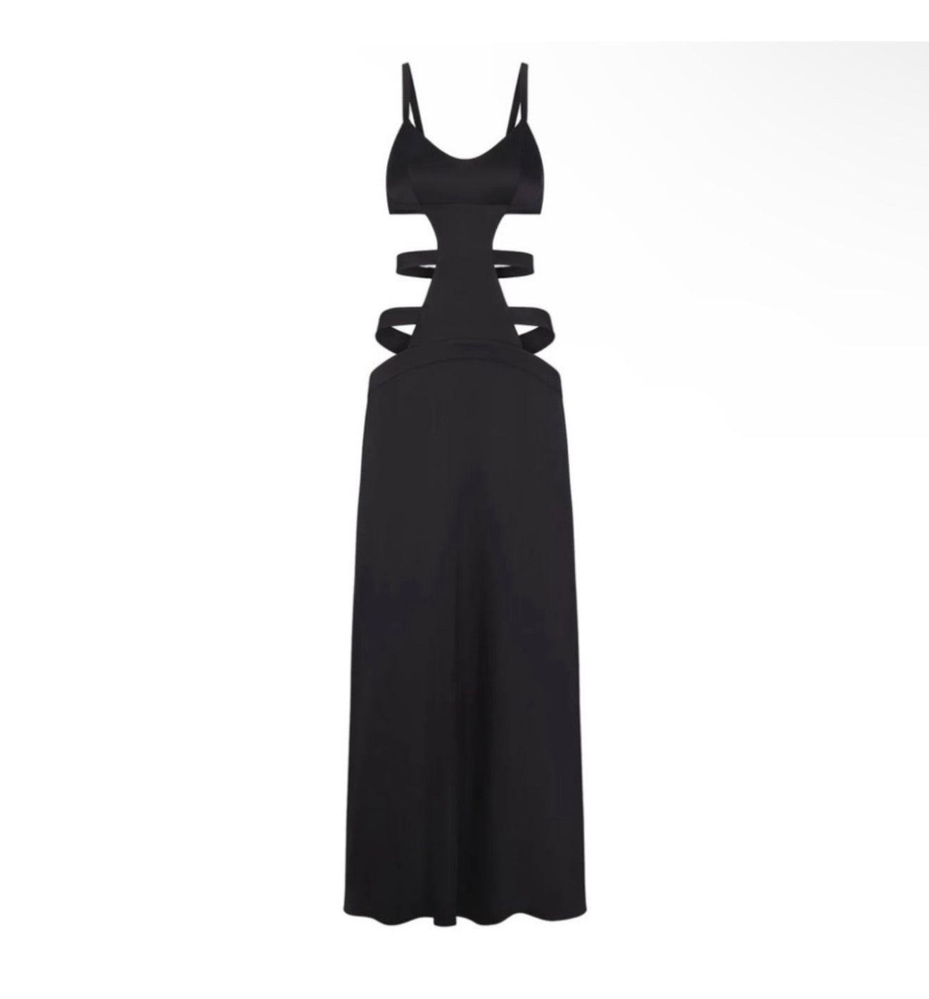 SKIMS Sand Washed Silk
Strappy Cut Out Slip Dress Back Sz
Large $148