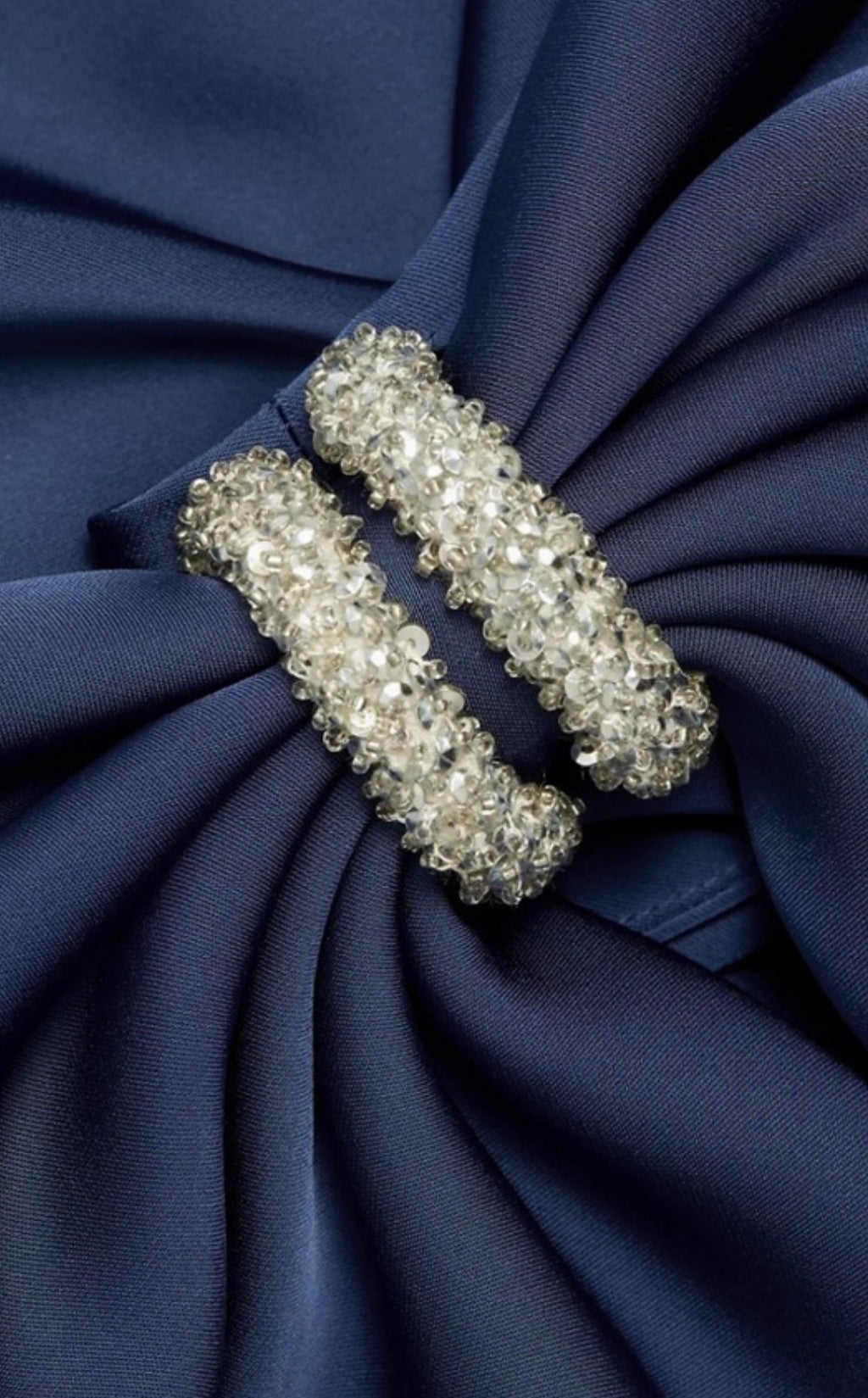 Sachin + Babi Aubrey Satin One-Shoulder Gown in Washed Indigo Size 6 $795