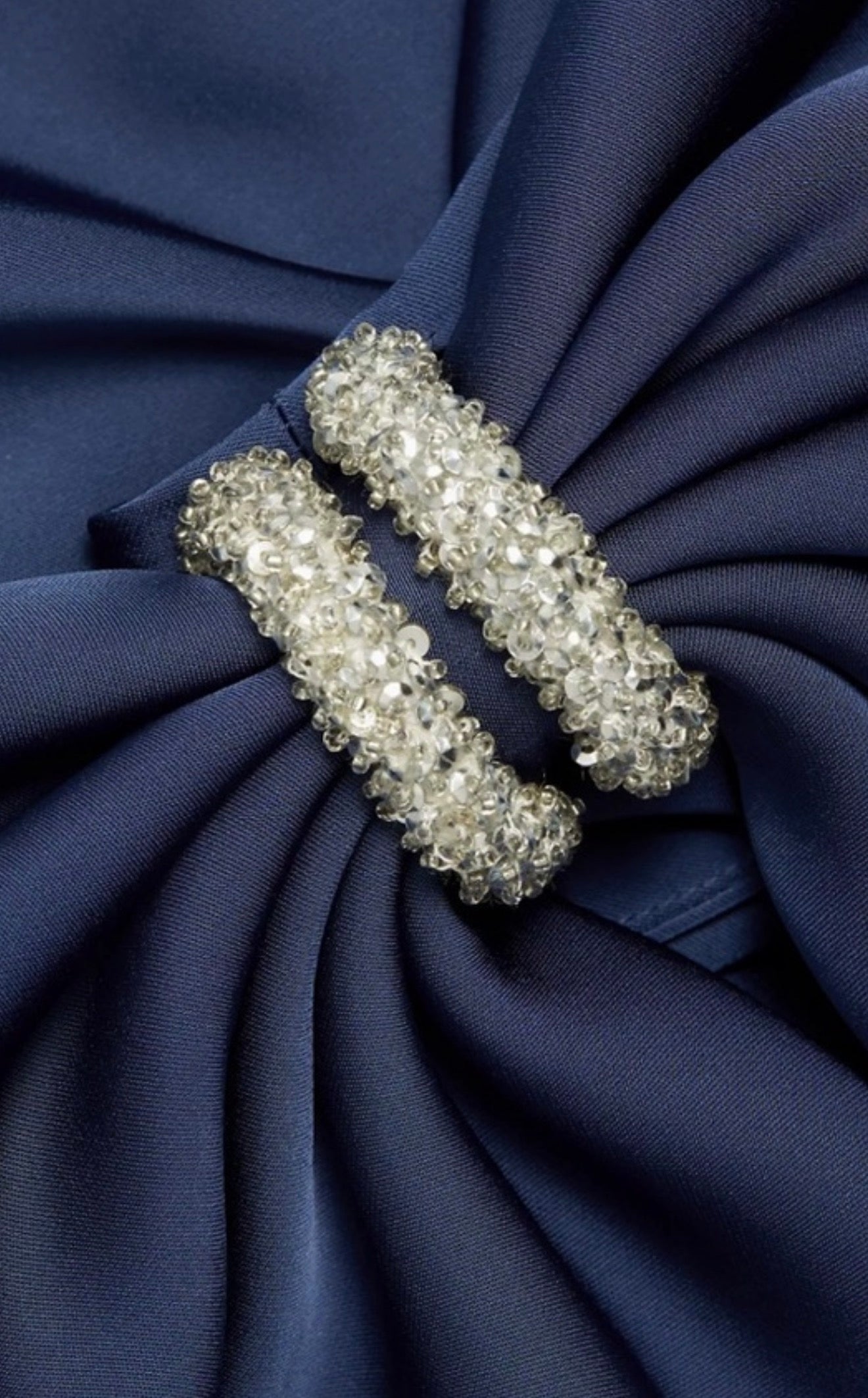 Sachin + Babi Aubrey Satin One-Shoulder Gown in Washed Indigo Size 6 $795