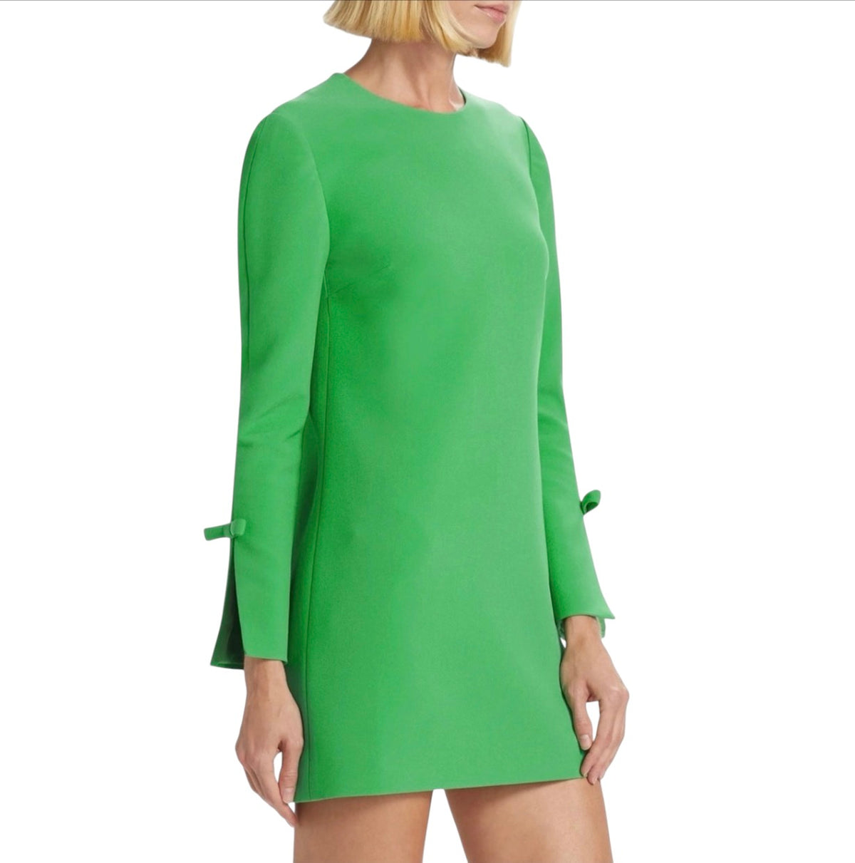 Sachin & Babi Lily Bow Sleeve Shift Dress Parrot Green Size 0