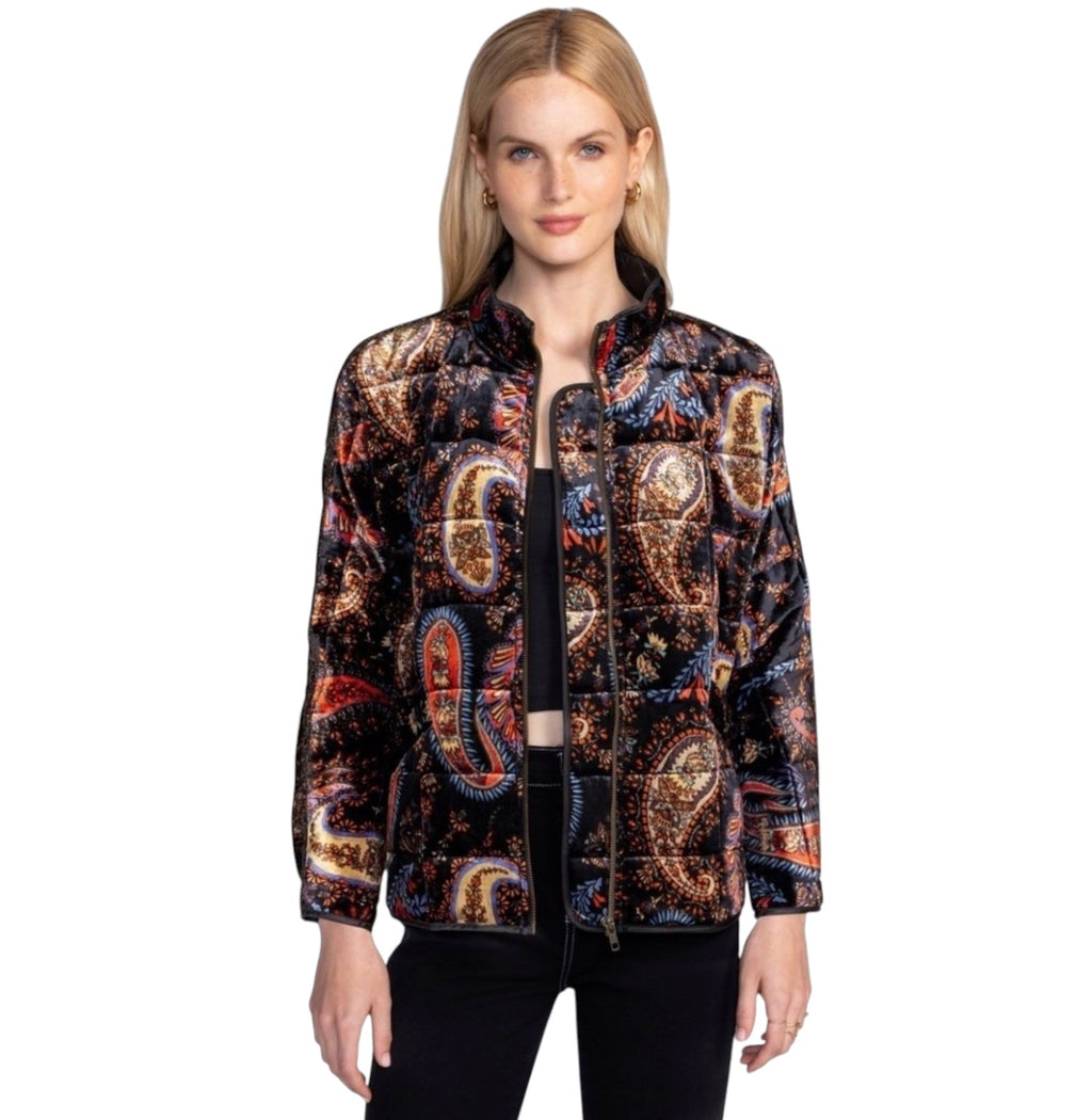 Johnny Was Dolman Quilted Jacket Sezana in color Size Large
