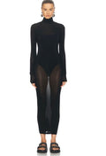 Isabel Marant Vanessa Dress in black sheer jersey Sz 40 US Medium $695