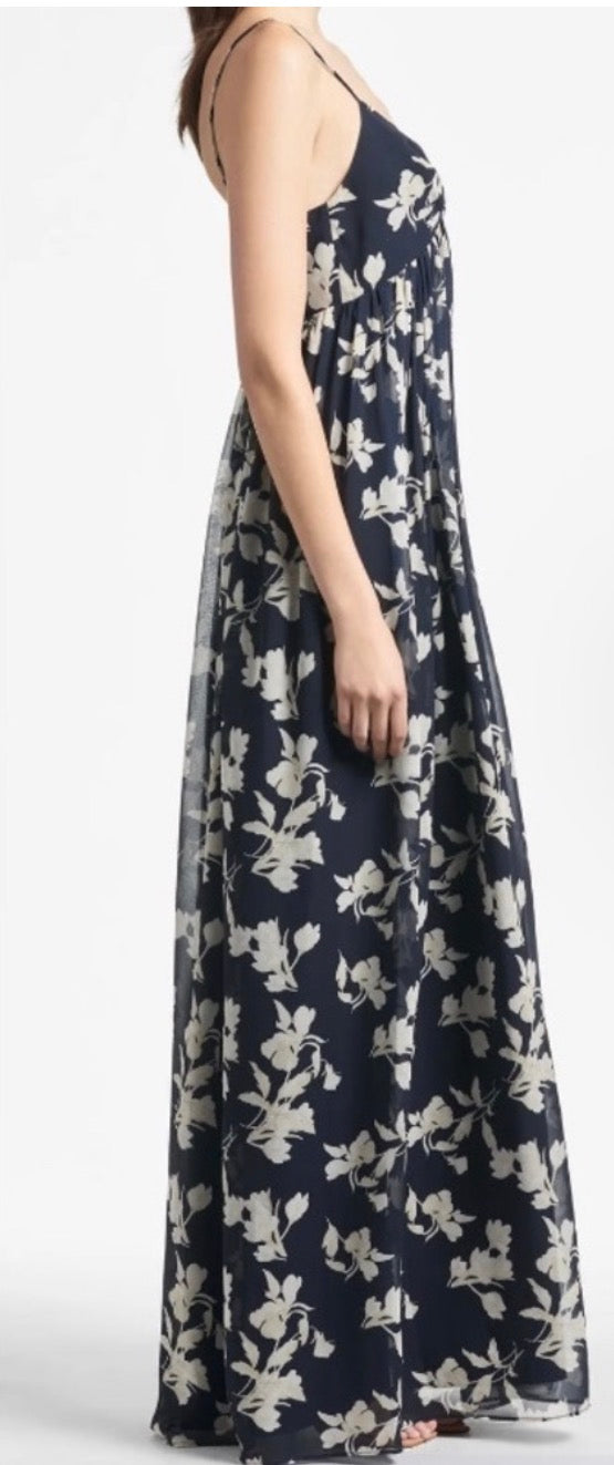 Sachin & Babi Jessica Gown Navy Venetia Petal Sz 10 $285