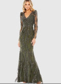 Mac Duggal 20349 Olive Green
Beaded V-Neck Gown Size 10
$998