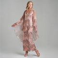 Ala von Auersperg Angelina Silk Maxi Dress in Runaway Beach Sz 6