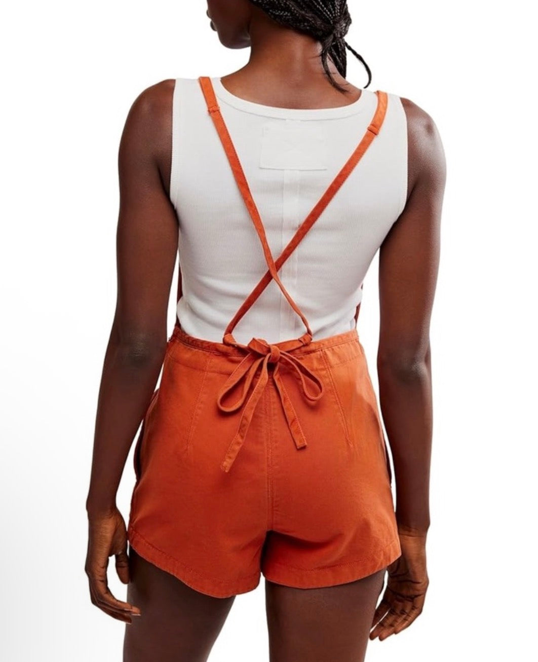 Free People Tough Love Shortall Romper in Cinnamon Stick
Sz 0 $98