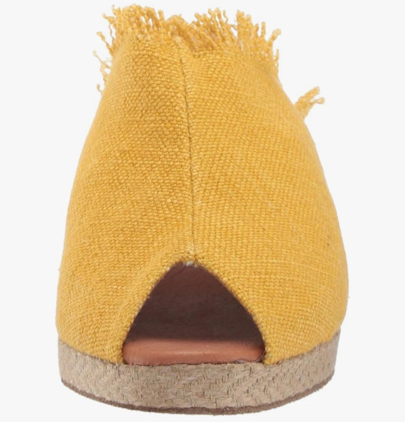 André Assous Women's Popy Espadrille Wedge Sandal in Yellow Sz 9 $198