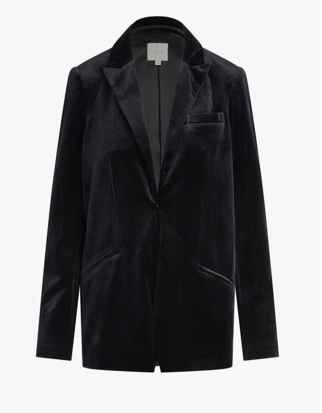 Favorite Daughter The Velvet Blazer Longline Black Medium