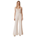 BHLDN x Sachin & Babi Carrie Bridal Jumpsuit – Size 6 Cream Satin Wedding Jumpsuit $795