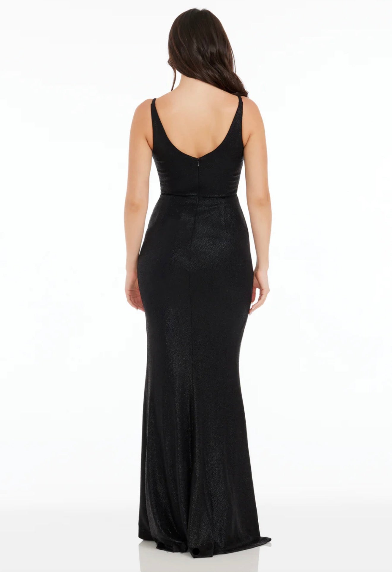 Dress the Population Jordan Black Metallic Gown Size Large $278
