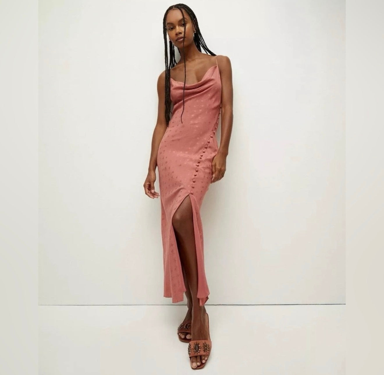 NWT Veronica Beard Chapel Floral Jacquard Silk Blend Slipdress Sz 8 $628