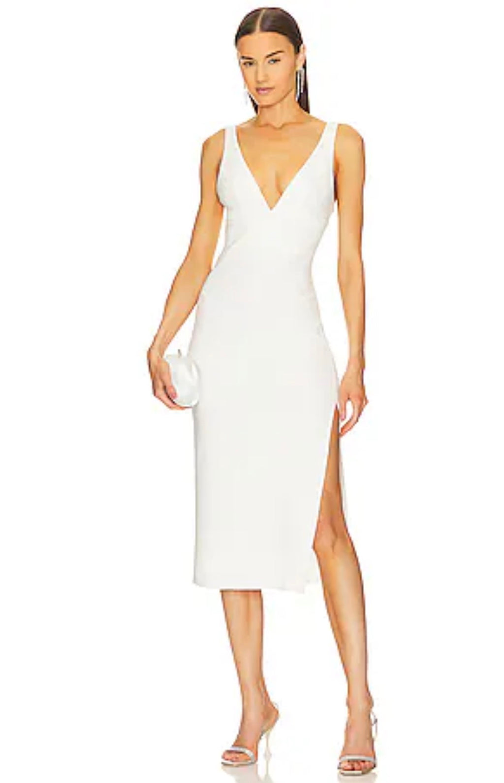 Amanda Uprichard Nelly Dress in Ivory Sz Medium $248