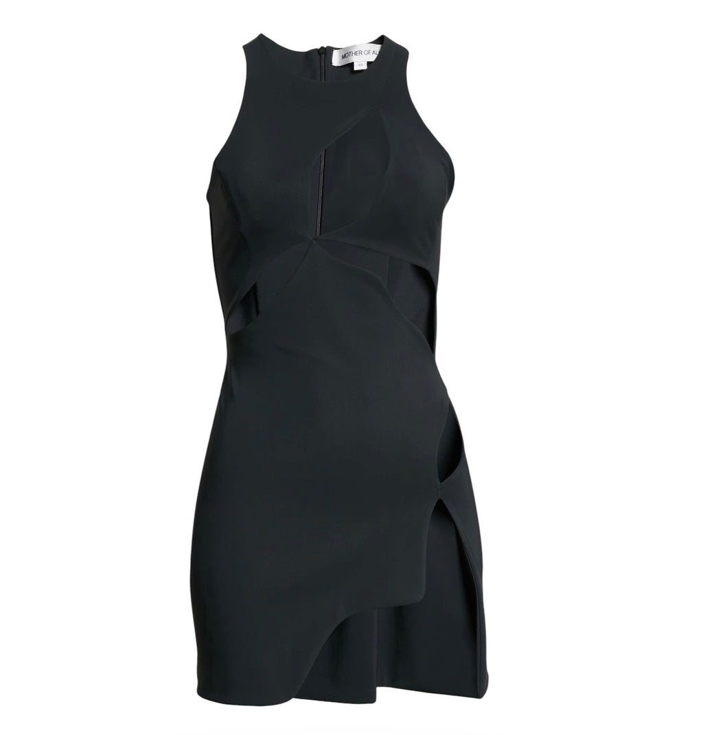 Mother of All Ariel Cut-Out Mini Dress Black