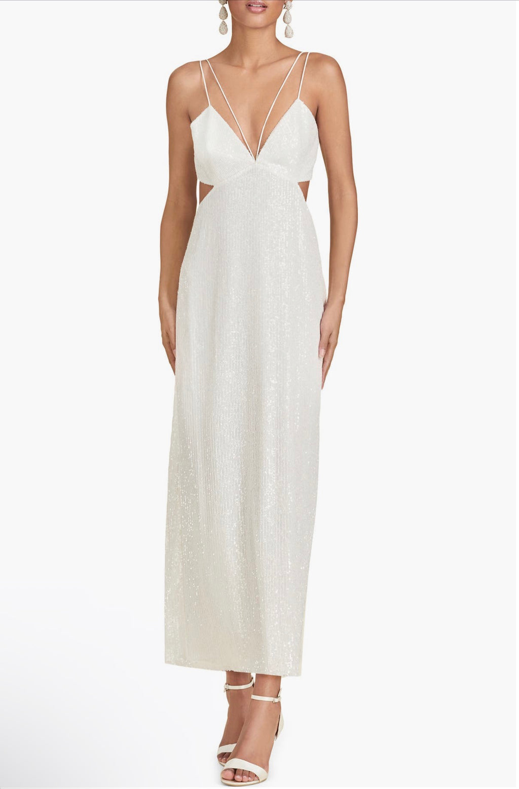 Sachin & Babi Vivi Cutout Sequin Column Dress Sz 4  $495