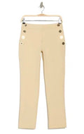 Derek Lam 10 Crosby $395 Kelis Ankle Straight Leg Sailor Pants in Tan Sz 4 $395