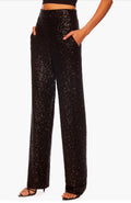 Susana Monaco Sequin Pants in
Black Sz XL $188