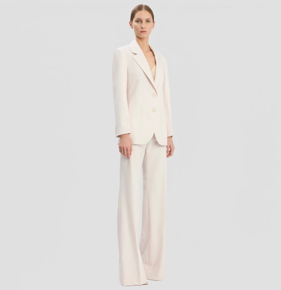 VICTORIA BECKHAM Katherine Jacket Bone UK 10 US 6