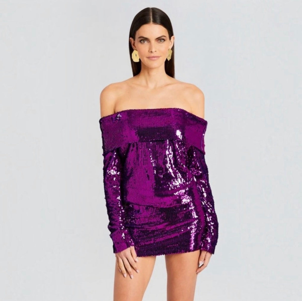 Retrofete WYN SEQUIN DRESS in Amethyst
