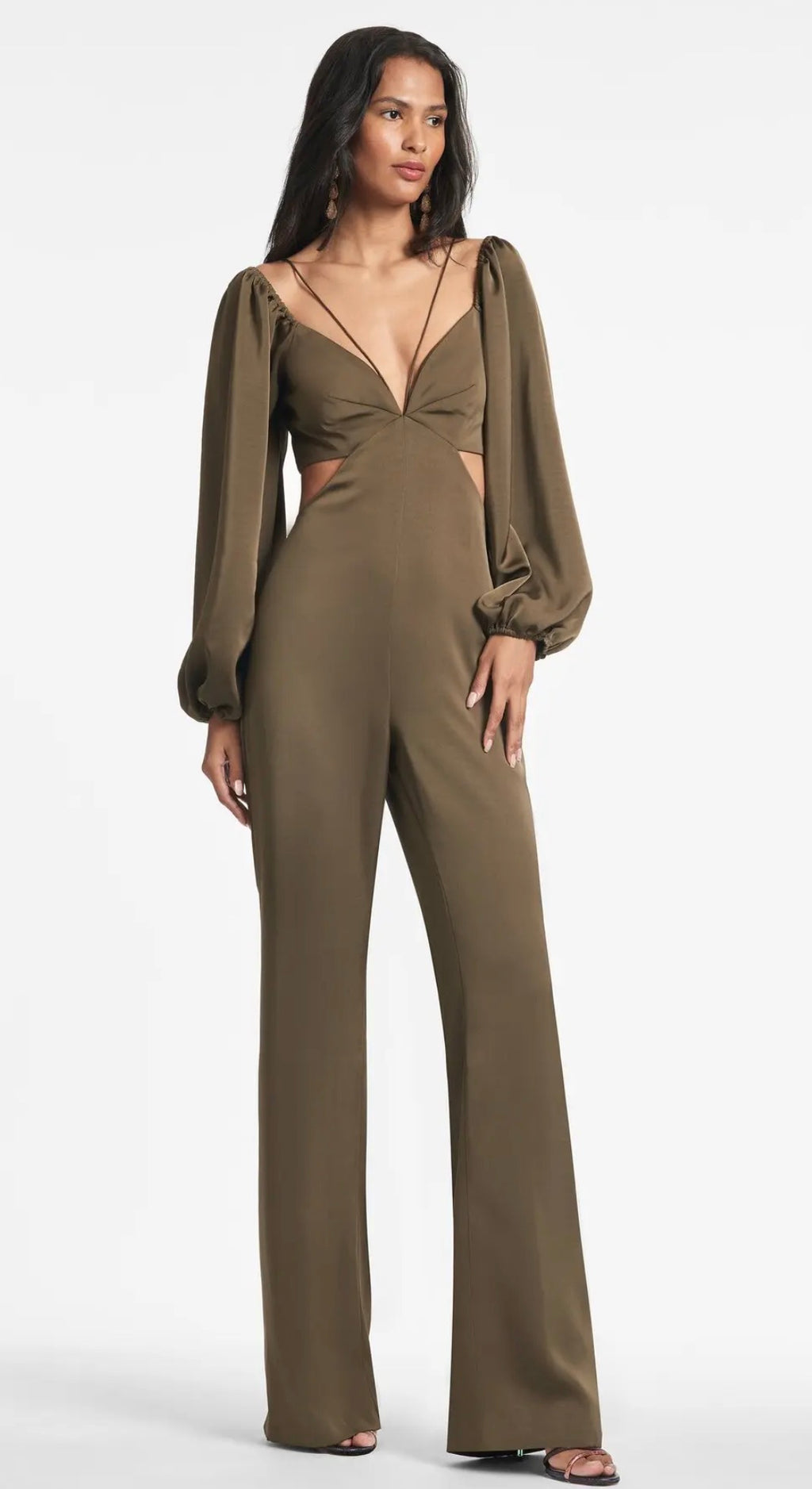 Sachin & Babi Bruni Jumpsuit Olive Size 8 $450