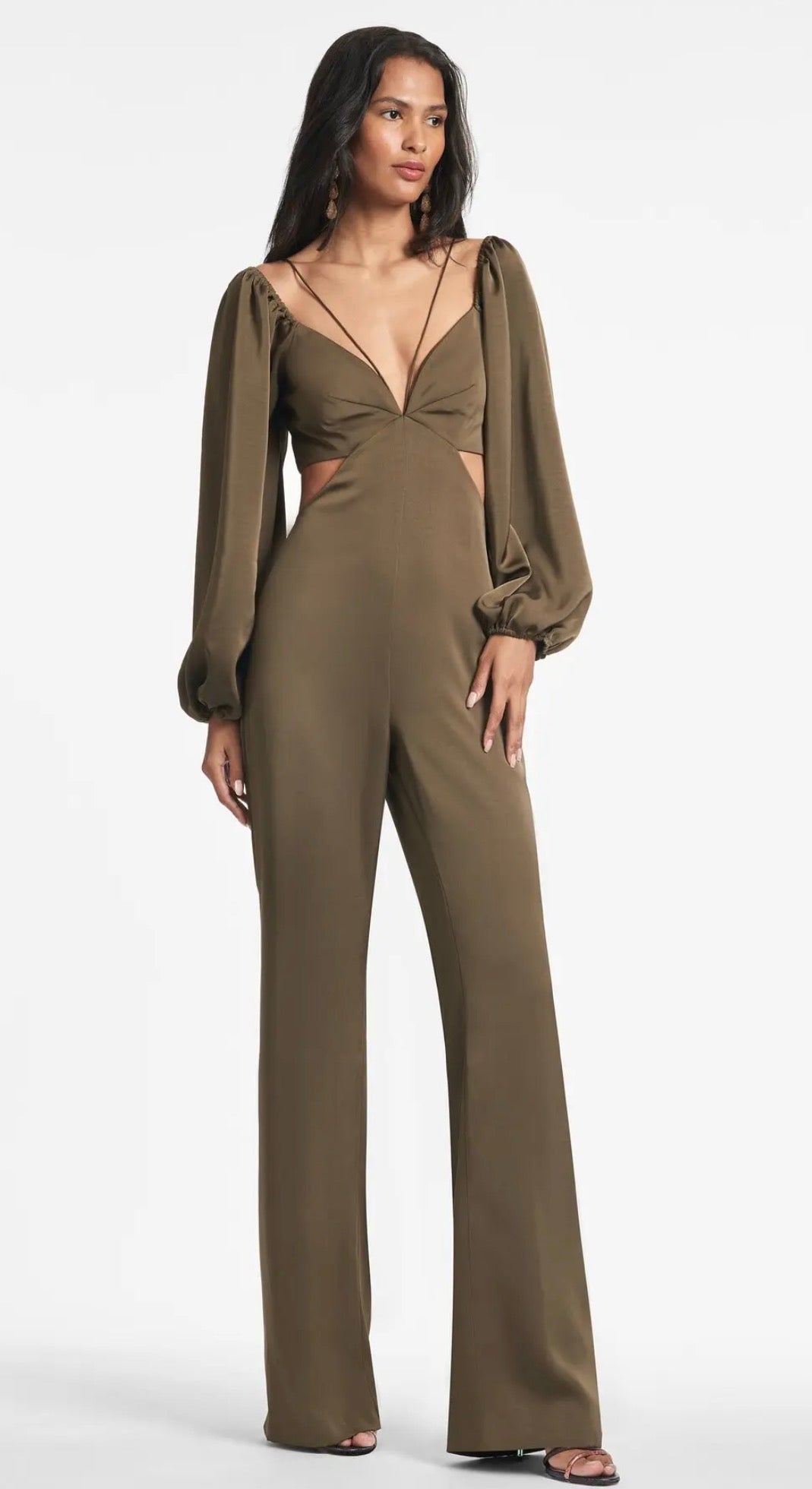 Sachin & Babi Bruni Jumpsuit Olive Size 8 $450