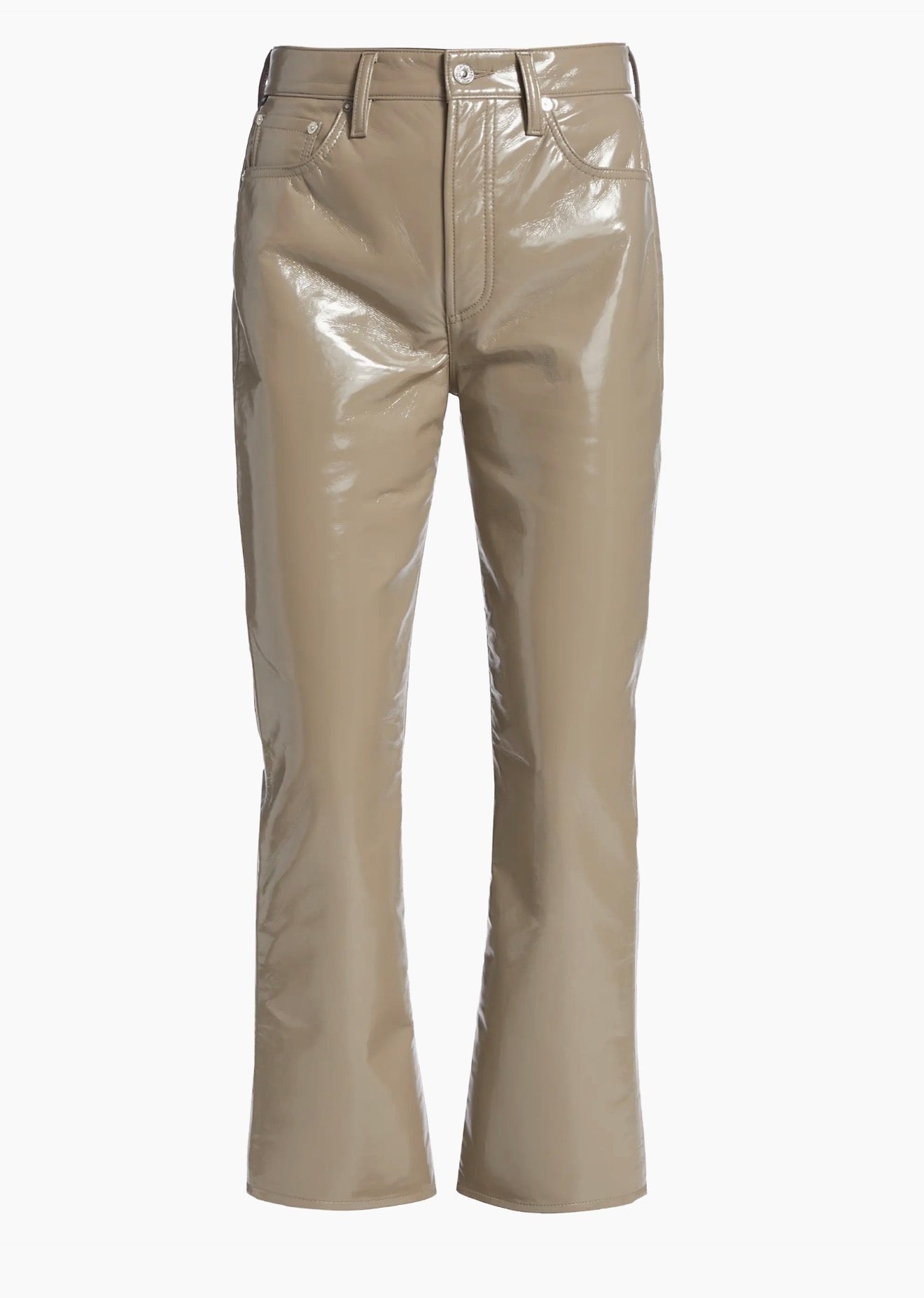 Citizens of Humanity
Isola Patent Leather Bootcut Pants in Tan Sz 27 $448