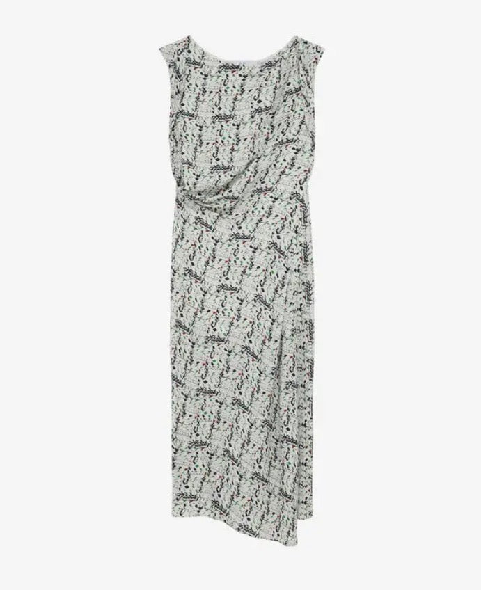 IRO PARIS
Rachelie Printed Silk Long Dress Sz 42 US XL $595