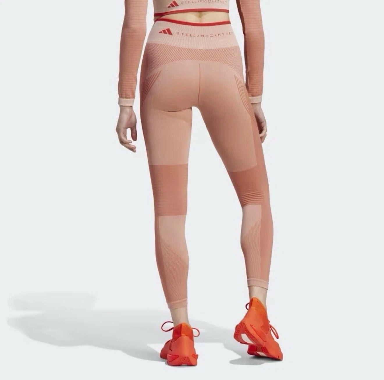 Adidas by Stella McCartney Women's TrueStrength Seamless Yoga
7/8 Leggings Color: Magic Earth / Soft Almond / Burnt Cayenne XS $150