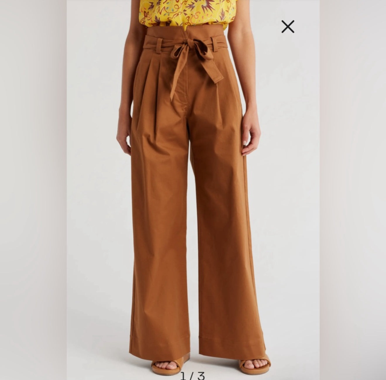 ALC Emily Wide Leg Pants in Burnt Terracotta Sz 2 $395