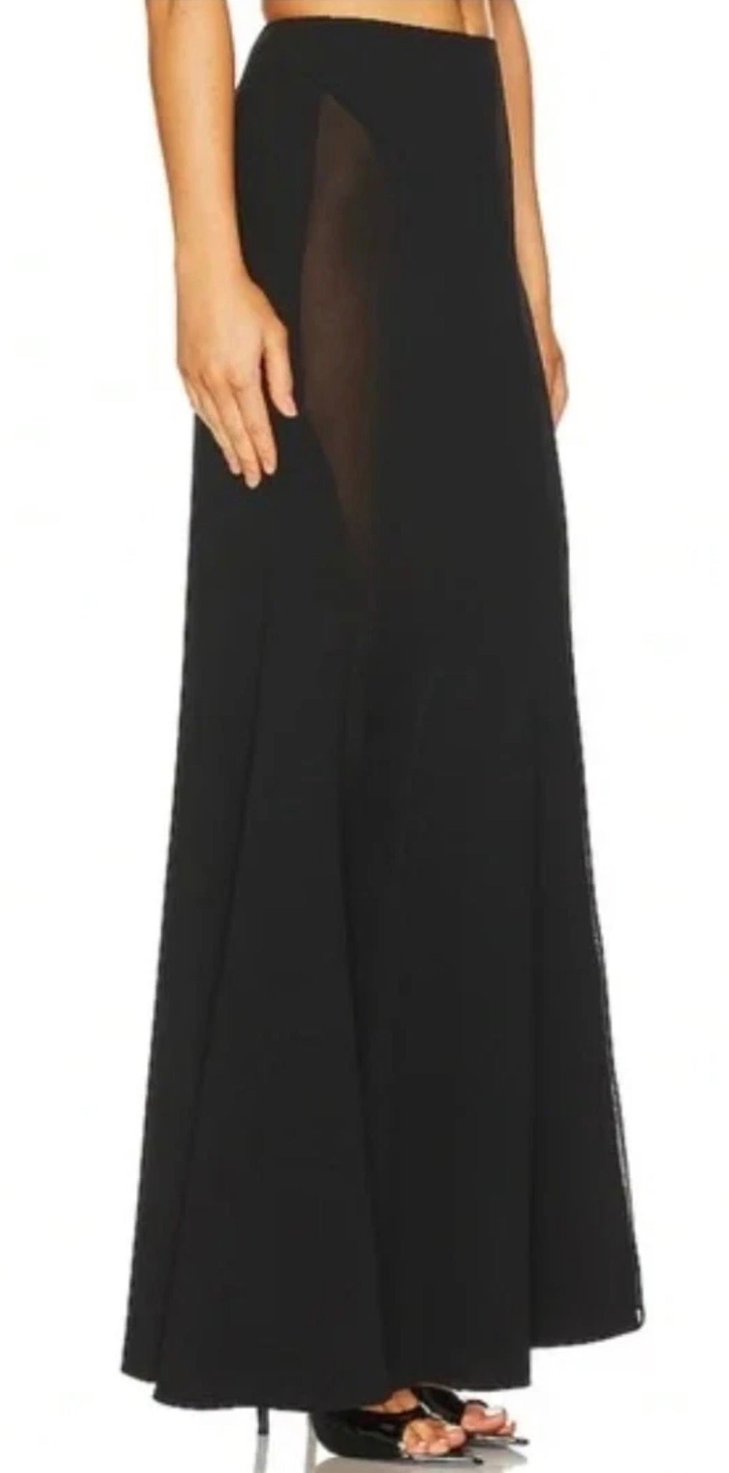 NBD Gisèle Maxi Skirt in Black Sz Medium  $188