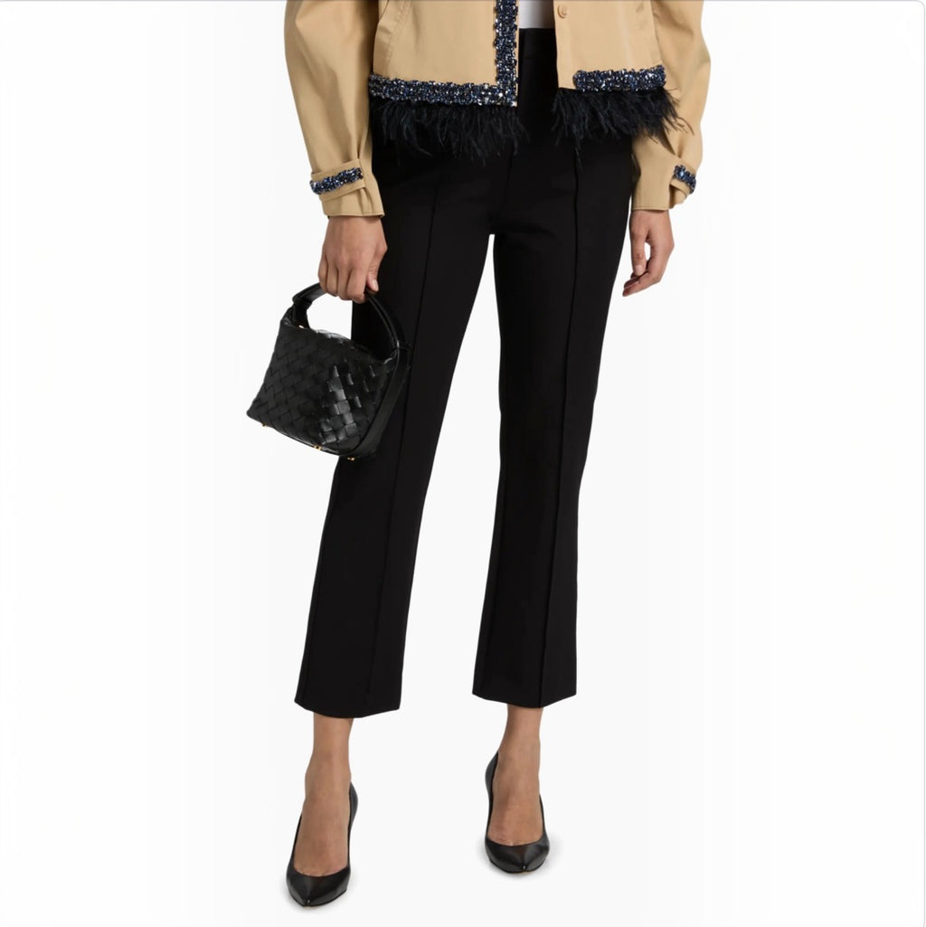 CINQ À SEPT Emmy Seamed Pants Black Size 4