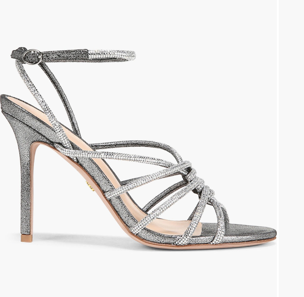 Veronica Beard
Aneesha Ankle Strap Sandal Gunmetal Silver sz 7.5 $395