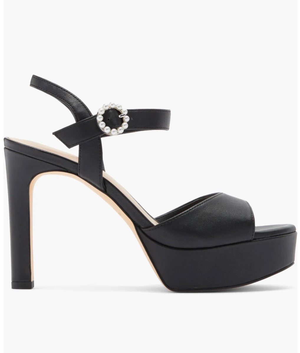 Stuart Weitzman Piper 110 Platform Sandal Black Sz 9