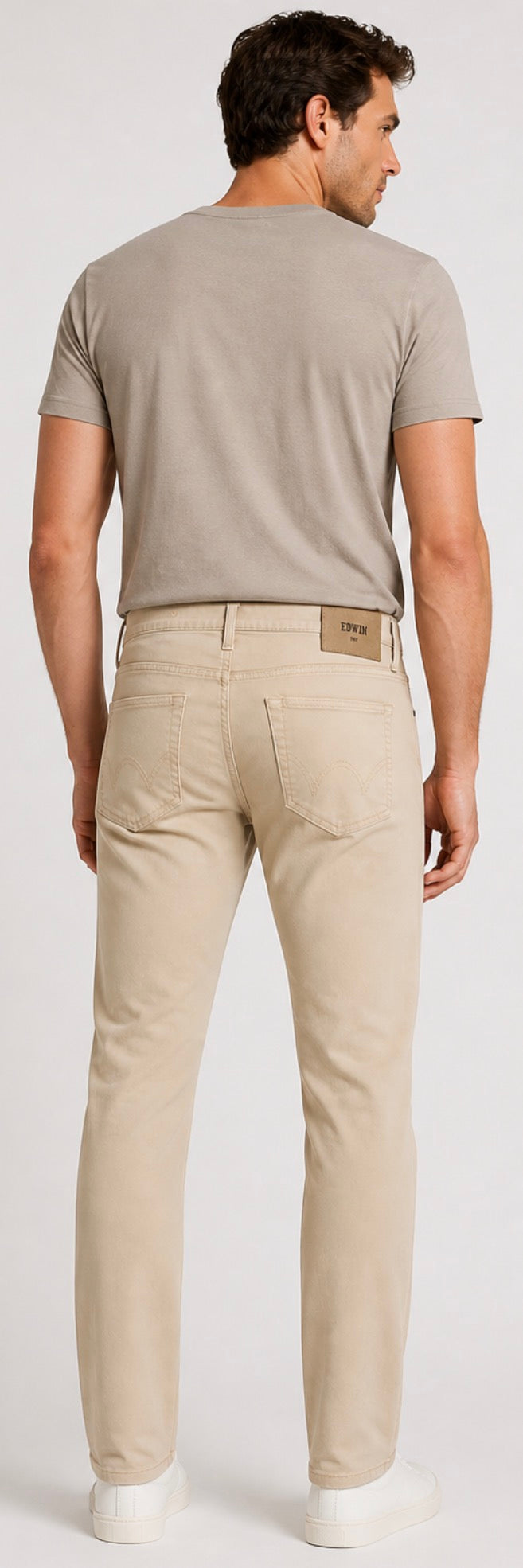 EDWIN Jace Classic Straight Leg Jeans in Oyster Sz 38 $168
