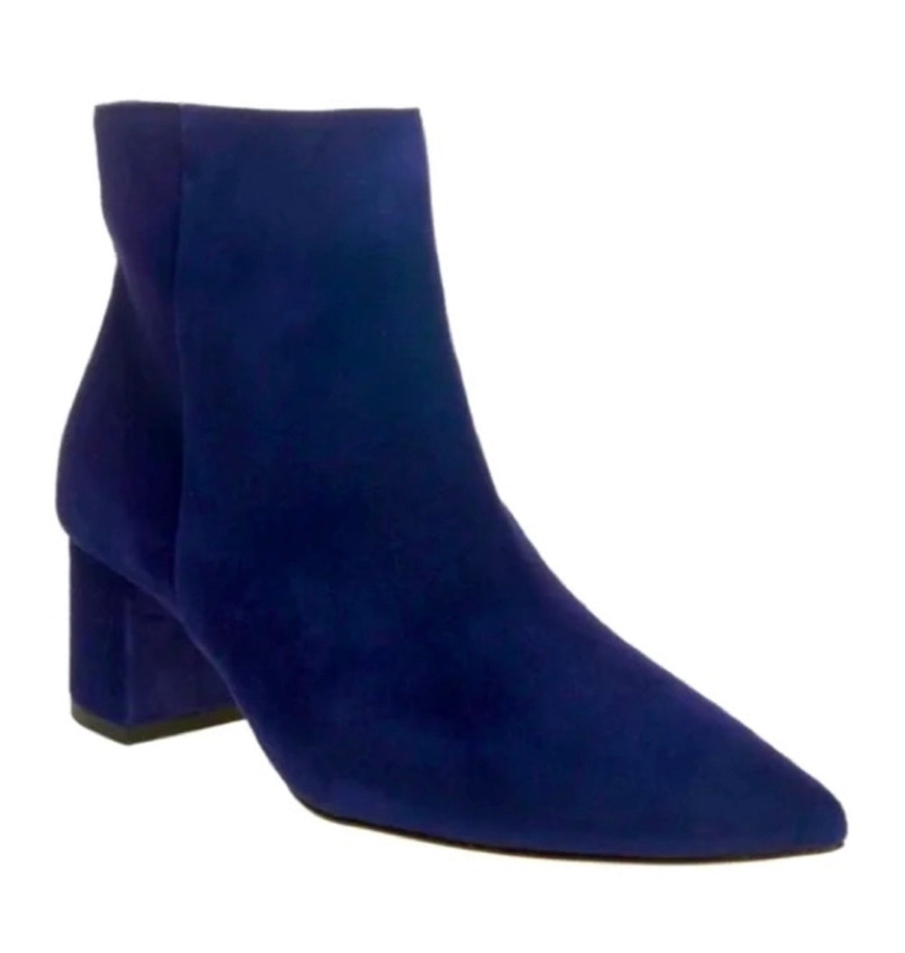 L'Agence Jeanne Pointed Toe Bootie Ankle Boot Suede Midnight
Blue Sz 37 Sz 7 $545